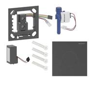 Geberit - Commande électronique de chasse d’eau d'urinoir type 40, alimentation secteur, easy to clean, Bluetooth, chrome noir brossé 116.024.QD.1