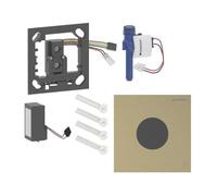 Geberit - Commande électronique de chasse d’eau d'urinoir type 40, alimentation secteur, easy to clean, Bluetooth, laiton brossé 116.024.QF.1