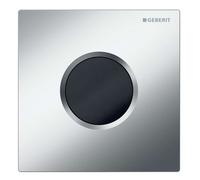 Geberit - Commande électronique de chasse d'eau d'urinoir, type 01, à piles, easy to clean, chrome mat 116.031.JQ.5