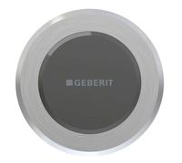 Geberit - Commande électronique de chasse d'eau d'urinoir, type 01, à piles, inox brossé 115.937.SN.6
