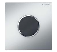 Geberit - Commande électronique de chasse d'eau d'urinoir, type 10, à piles, easy to clean, chrome mat 116.035.JQ.1
