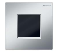 Geberit - Commande électronique de chasse d'eau d'urinoir, type 30, à piles, easy to clean, chrome mat 116.037.JQ.1