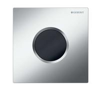Geberit - Commande électronique de chasse d'urinoir, type 01, alimentation secteur, easy to clean chrome mat 116.021.JQ.5