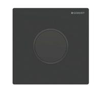 Geberit - Commande électronique de chasse d'urinoir, type 10, alimentation secteur, easy to clean, noir mat 116.025.16.1