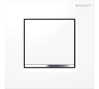 Geberit - Commande pneumatique du rinçage des urinoirs de type 30, blanc/chrome brillant 116.017.KJ.1