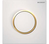 Geberit Contrôle de l'urinoir Typ 10 116015KK1 pneumatique blanc, plaqué or