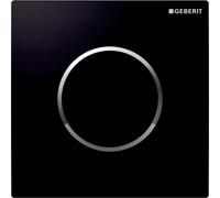 Geberit urinoir Geberit Typ 10 116015KM1 pneumatique, noir / chromé brillant