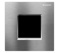 Geberit, commande pour urinoir avec déclenchement électronique du rinçage, alimentation au réseau, plaque de recouvrement type 20, 116.027.KX.1, Couleur: chromé brossé