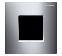 Geberit, commande pour urinoir avec déclenchement électronique du rinçage, alimentation au réseau, plaque de recouvrement type 20, 116027KH1, Couleur: Chromé brillant - CM