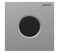 Geberit, commande pour urinoir avec déclenchement électronique du rinçage, alimentation par pile, plaque de recouvrement type 01, 116031JQ5, Couleur: chrome mat / revêtement easy-to-clean - CM