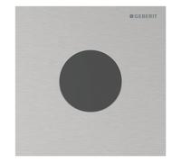 Geberit - Commande électronique de chasse d’eau d'urinoir type 40, alimentation par pile, easy to clean, Bluetooth, inox brossé 116.034.FW.1