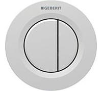 Geberit commande WC 116042JQ1 pneumatique, double chasse, plastique, chromé mat