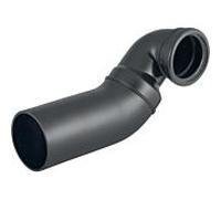 Geberit Pe 367914161 DN 100/90, 90 degrés, PE-HD, pour mur WC , coudé à droite