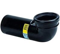 Geberit - Coude d'évacuation 90 ° Geberit pE pour WC suspendu, avec extension : d 90 mm d1 = 90 mm (366.925.16.1)