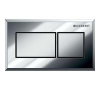 Geberit - Déclenchement à distance pneumatique, pour rinçage double touche, chrome brillant / chrome mat 116.051.KA.1