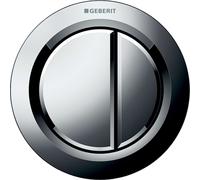 Geberit - Déclenchement à distance type 01, pneumatique, pour rinçage double touche, chrome brillant 116.050.21.1