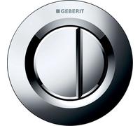 Geberit - Déclenchement à distance type 01, pneumatique, pour rinçage double touche, chrome brillant 116.042.21.1