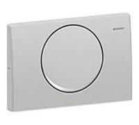 Geberit Delta 10 plaque de déclenchement 115101005 acier inoxydable, pour stop-flush, vissable