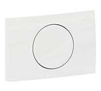 Geberit Delta 15 Plaque d'actionnement ronde 115120115 blanc -alpine, pour chasse-arrêt-chasse