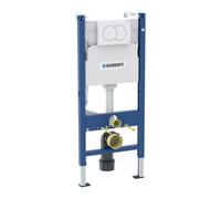 Geberit Delta Pack bâti-support Duofix 112cm + Plaque de commande Delta01, Blanche + Fixations murales (111.154.11.2)