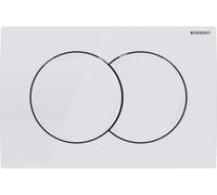 Geberit Delta01 bouton de chasse d'eau pour WC blanc 115.107.11.1