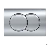 Geberit - Delta01 plaque de déclenchement double touche chrome brillant (115.107.21.1)