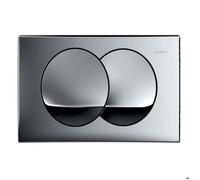 Geberit - Delta20 Plaque de déclenchement double touche, Chrome brillant (115.100.21.5)