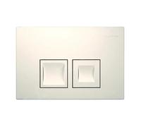 Geberit Bouton de chasse Delta25 pour WC double chasse blanc alpin 115.135.11.5