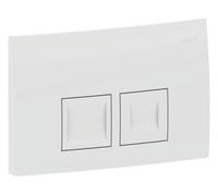 Geberit Delta35 Plaque de déclenchement pour rinçage à 2 quantités, 115135115, Couleur: blanc-alpin - CM