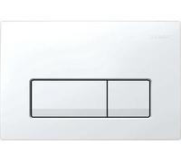 Geberit Delta50 - Bouton dede chasse d'eau, blanc alpin 115.119.11.1