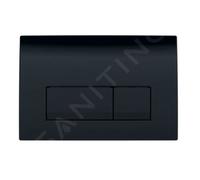 Geberit Plaque de déclenchement Delta50 Noir brillant 115.119.DW.1
