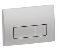 Plaque de déclenchement Geberit Delta 50 Square 115105465, chrome mat, pour double chasse