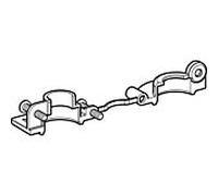 Geberit dispositif de fixation pour urinoir valve raccourcie 243790001