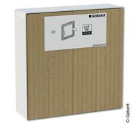 Geberit Duofix Protection pour plaque de recouvrement de robinets de lavabo avec boîtier de fonctionnement encastré, 244654001,