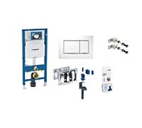 Geberit Duofix Renovierungs-Set mit Duofresh, Duofix Sigma Spülkasten, Sigma 30 Betätigungsplatte, Duofresh