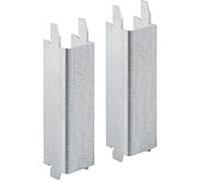Geberit Duofix support set 111847001 Jeu de 2 pièces, pour WC céramique avec une petite surface de contact, galvanisé