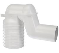 Geberit - Ensemble coude de vidange en P Geberit pour toilettes au sol : blanc alpin (131.081.11.1)