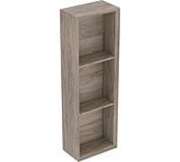 Geberit iCon étagère rectangulaire, 22,5x70x13,2 cm, 502320, 502320JR1, Couleur: Façade/carcasse : noyer hickory/mélamine texture bois, poignée : lave/poudre mate - CM