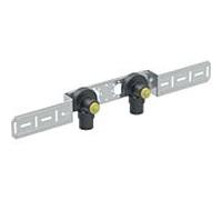 Geberit FlowFit équerre de raccordement 619651001 DN 15, Ø 20 mm, 59,7 cm, 90 degrés, 2 volets, prémonté