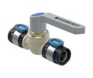 Geberit FlowFit Kugelhahn 619853001 Ø 32 mm, 12,8 cm, avec levier de commande