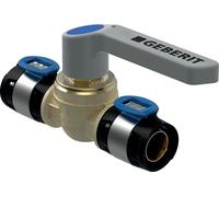 Geberit FlowFit, robinet à boisseau sphérique, levier de SiBr, d32 mm, 1 pièce.