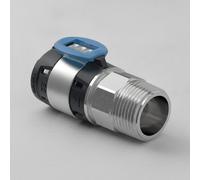 Geberit GE FlowFit, transition, AG, acier inoxydable, d40 mm, R1 1/4, 1 pièce.