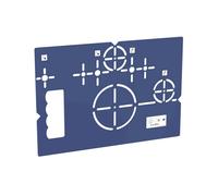 Geberit Gabarit de perçage pour WC suspendus et Geberit AquaClean, 111747001,