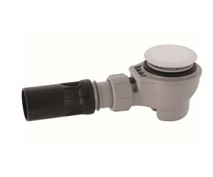Geberit - Garniture d’évacuation de douche d52 avec cache de la bonde d’évacuation, chrome 150.681.21.1