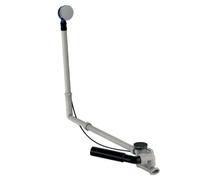 Geberit - Garniture de vidage et de trop-plein pour baignoire, longueur 730 mm, kit pour assemblage, chrome 150.525.21.6