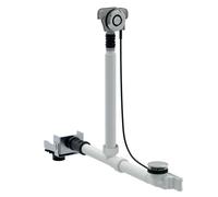 Geberit - Garniture de vidage et de trop-plein pour baignoire, pour le raccordement mural, chrome 154.246.00.6