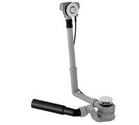 Geberit - Garniture de vidage et de trop-plein pour baignoire, PushControl, longueur 260 mm, chrome 150.755.21.6