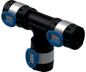 Geberit GE FlowFit, pièce en T égale, PPSU, 90 degrés, d75 x 75 x 75 mm, 1 pièce.
