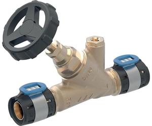 Geberit GE FlowFit, robinet d'arrêt à siège incliné, RG+, d25 mm, 1 pièce.