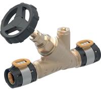 Geberit GE FlowFit, robinet d'arrêt à siège incliné, RG+, d50 mm, 1 pièce.